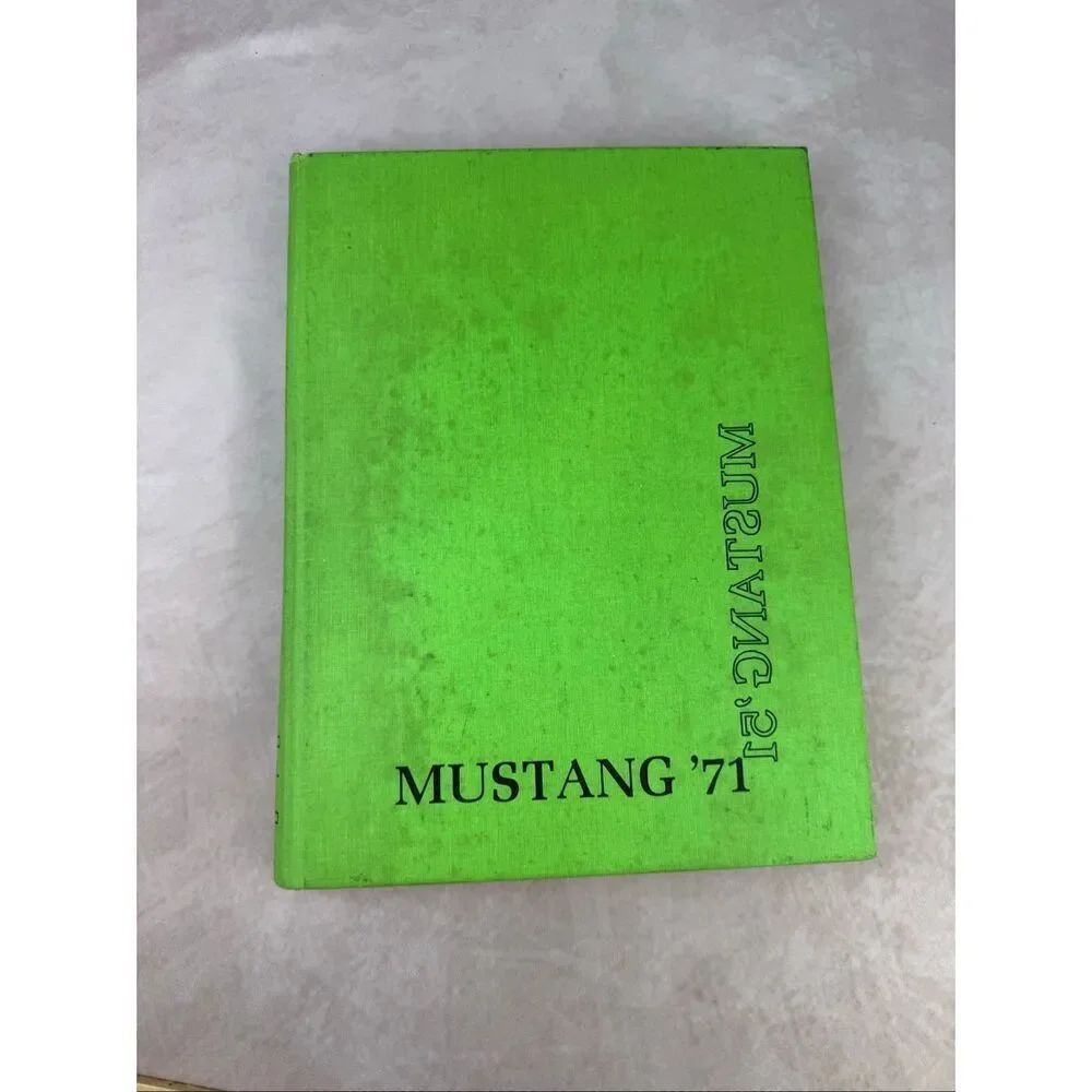 1971 Mustang Yearbook Myers Park High School Charlotte NC